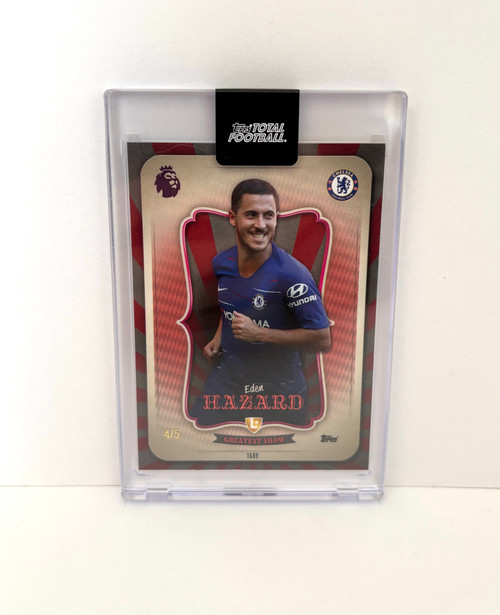 GREATEST SHOW - #1609 Eden Hazard (Chelsea) - RED PARALLEL 4/5 - Topps Total Football 2025/26