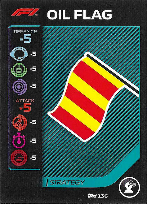 #136 Oil Flag - Topps Turbo Attax 2020 (Formula 1/F1)