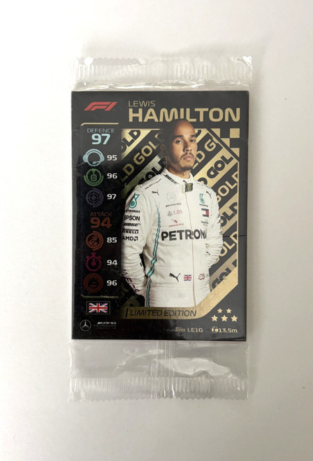 LE1G - Lewis Hamilton (Mercedes) - GOLD LIMITED EDITION (Sealed/Unopened Pack) - Topps Turbo Attax 2020 (Formula 1/F1)