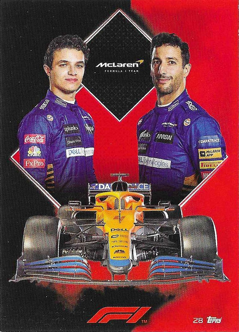 #028 Lando Norris & Daniel Ricciardo (McLaren) - Topps Turbo Attax 2021 (Formula 1/F1)