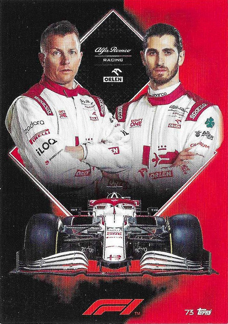 #073 Kimi Raikkonen & Antonio Giovinazzi (Alfa Romeo) - Topps Turbo Attax 2021 (Formula 1/F1)