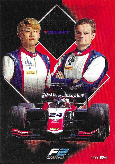 #130 Marino Sato & Bent Viscaal (Trident) - Topps Turbo Attax 2021 (Formula 1/F1)