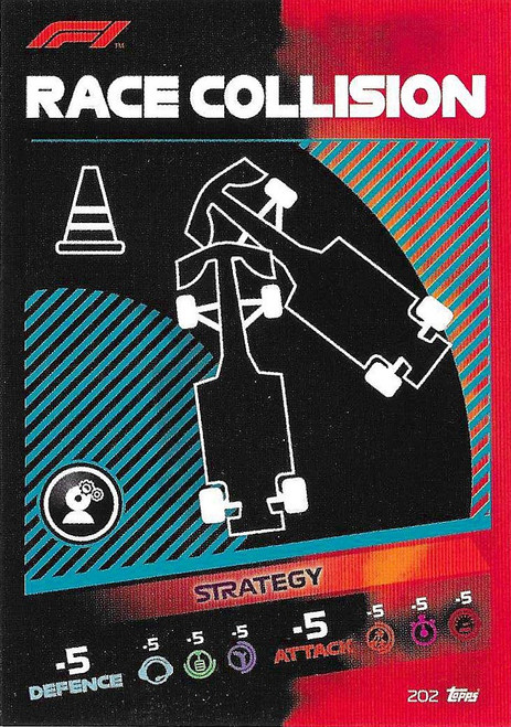 #202 Race Collision - Topps Turbo Attax 2021 (Formula 1/F1)