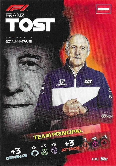 #190 Franz Tost (Alpha Tauri) - Topps Turbo Attax 2021 (Formula 1/F1)