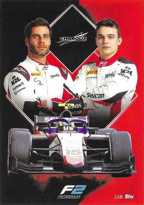 #118 Guilherme Samaia & David Beckmann (Charouz) - Topps Turbo Attax 2021 (Formula 1/F1)