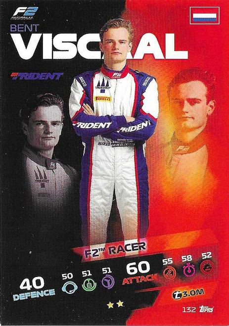 #132 Bent Viscaal (Trident) - Topps Turbo Attax 2021 (Formula 1/F1)