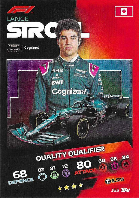 #163 Lance Stroll (Aston Martin) - Topps Turbo Attax 2021 (Formula 1/F1)