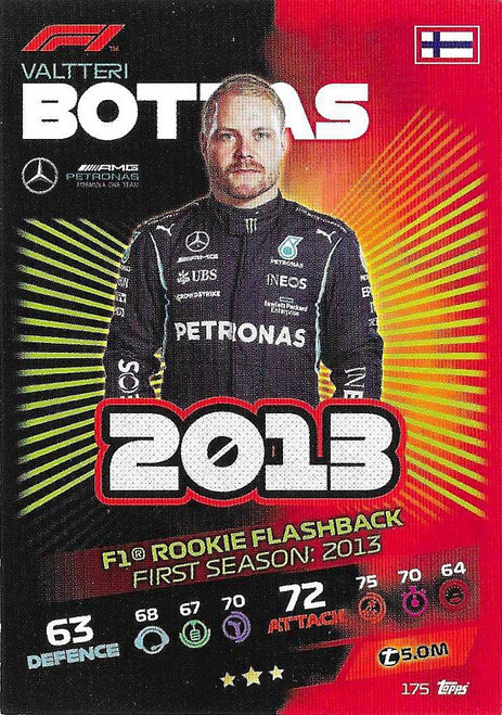 #175 Valtteri Bottas (Mercedes) - Topps Turbo Attax 2021 (Formula 1/F1)