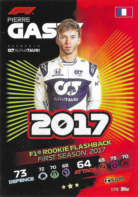 #179 Pierre Gasly (Alpha Tauri) - Topps Turbo Attax 2021 (Formula 1/F1)