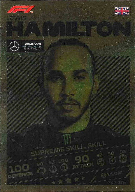 #247 Lewis Hamilton (Mercedes) - SUPREME SKILL - Topps Turbo Attax 2021 (Formula 1/F1)