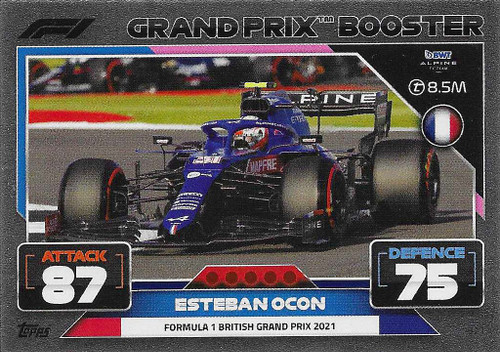 #321 Esteban Ocon (Alpine) - GRAND PRIX BOOSTER - Topps Turbo Attax 2022 (Formula 1/F1)