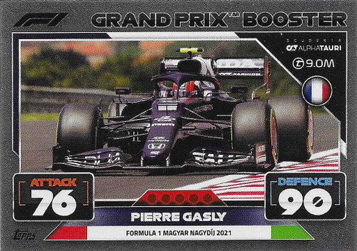 #322 Pierre Gasly (Alpha Tauri) - GRAND PRIX BOOSTER - Topps Turbo Attax 2022 (Formula 1/F1)