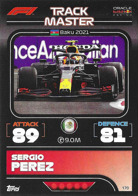 #170 Sergio Perez (Red Bull) - Topps Turbo Attax 2022 (Formula 1/F1)
