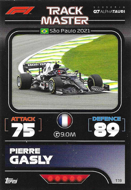 #178 Pierre Gasly (Alpha Tauri) - Topps Turbo Attax 2022 (Formula 1/F1)