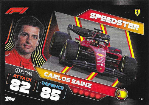 #140 Carlos Sainz (Ferrari) - Topps Turbo Attax 2022 (Formula 1/F1)