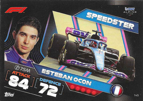 #145 Esteban Ocon (Alpine) - Topps Turbo Attax 2022 (Formula 1/F1)