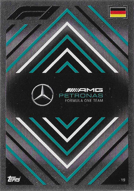 #019 Team Logo (Mercedes) - Topps Turbo Attax 2022 (Formula 1/F1)