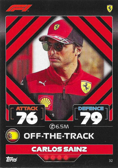 #032 Carlos Sainz (Ferrari) - Topps Turbo Attax 2022 (Formula 1/F1)