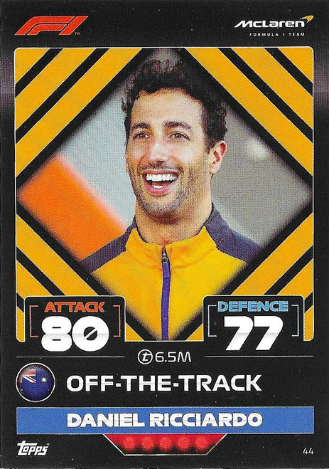 #044 Daniel Ricciardo (McLaren) - Topps Turbo Attax 2022 (Formula 1/F1)
