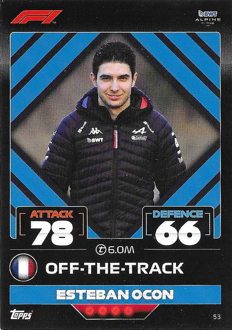 #053 Esteban Ocon (Alpine) - Topps Turbo Attax 2022 (Formula 1/F1)