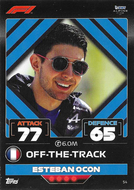 #054 Esteban Ocon (Alpine) - Topps Turbo Attax 2022 (Formula 1/F1)