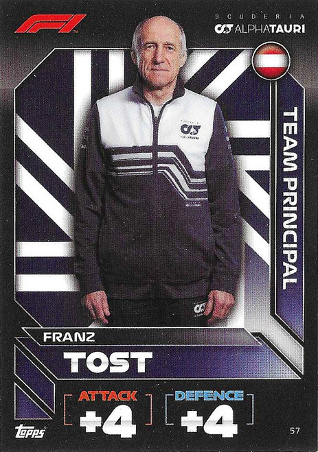 #057 Franz Tost (Alpha Tauri) - Topps Turbo Attax 2022 (Formula 1/F1)