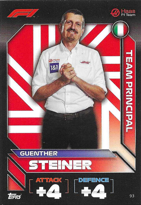 #093 Guenther Steiner (Haas) - Topps Turbo Attax 2022 (Formula 1/F1)