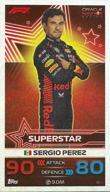 GC1 - Sergio Perez (Red Bull) - GIANT CARD - Topps Turbo Attax 2023 (Formula 1/F1)