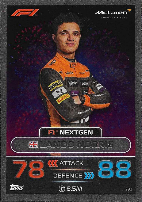 #292 Lando Norris (McLaren) - F1 NEXTGEN - Topps Turbo Attax 2023 (Formula 1/F1)
