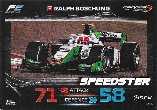 #236 Ralph Boschung (Campos) - Topps Turbo Attax 2023 (Formula 1/F1)