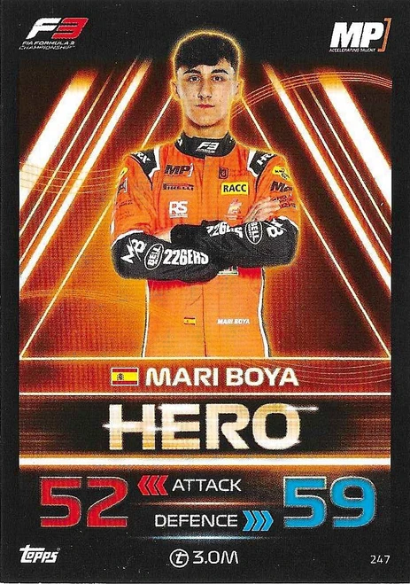 #247 Mari Boya (MP) - Topps Turbo Attax 2023 (Formula 1/F1)