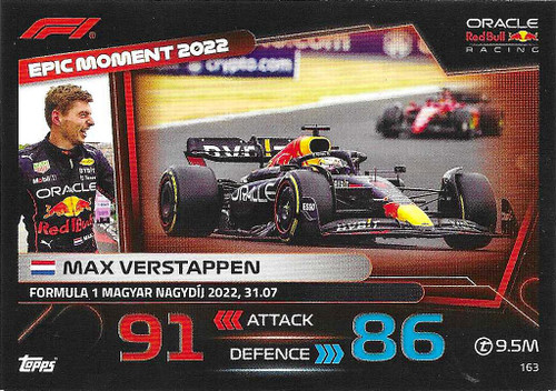 #163 Max Verstappen (Red Bull) - Topps Turbo Attax 2023 (Formula 1/F1)