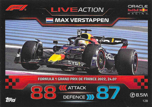 #128 Max Verstappen (Red Bull) - Topps Turbo Attax 2023 (Formula 1/F1)