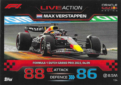 #134 Max Verstappen (Red Bull) - Topps Turbo Attax 2023 (Formula 1/F1)