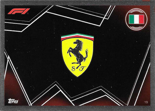 #019 Team Logo (Ferrari) - Topps Turbo Attax 2023 (Formula 1/F1)