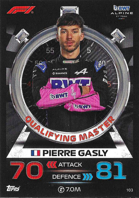 #103 Pierre Gasly (Alpine) - Topps Turbo Attax 2023 (Formula 1/F1)