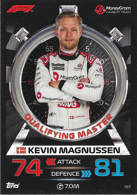 #107 Kevin Magnussen (Haas) - Topps Turbo Attax 2023 (Formula 1/F1)