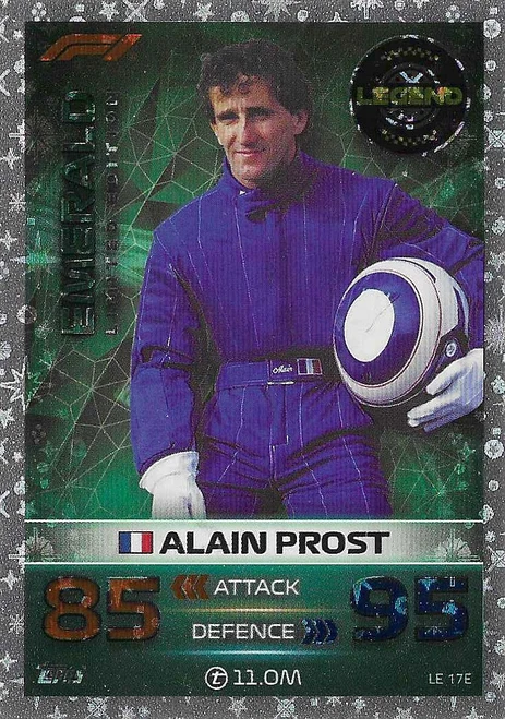 LE017E - Alain Prost - EMERALD LIMITED EDITION - Topps Turbo Attax 2023 India Edition (Formula 1/F1)