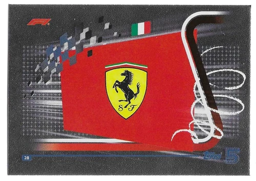 #028 Team Logo (Ferrari) - Topps Turbo Attax 2024 (Formula 1/F1)