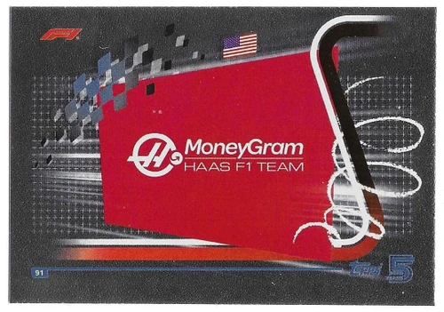 #091 Team Logo (Haas) - Topps Turbo Attax 2024 (Formula 1/F1)