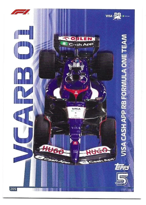 #205 VCARB 01 (Racing Bulls) - Topps Turbo Attax 2024 (Formula 1/F1)
