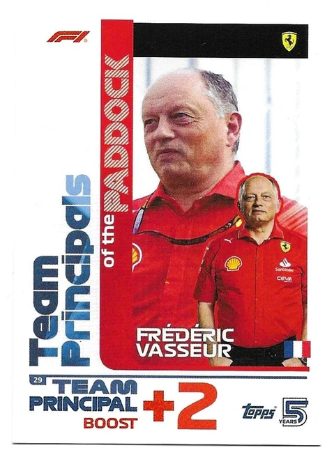 #029 Frederic Vasseur (Ferrari) - Topps Turbo Attax 2024 (Formula 1/F1)