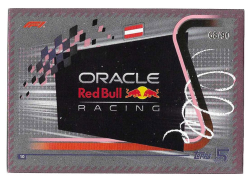 #010 Team Logo (Red Bull) - PEACH PARALLEL 68/90 - Topps Turbo Attax 2024 India Edition (Formula 1/F1)