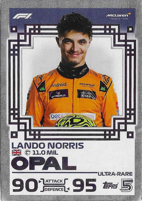 Lando Norris (McLaren) - OPAL LIMITED EDITION - Topps Turbo Attax 2024 India Edition (Formula 1/F1)