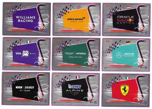 COMPLETE SET - Pink Parallel (68 Cards) - Topps Turbo Attax 2024 India Edition (Formula 1/F1)