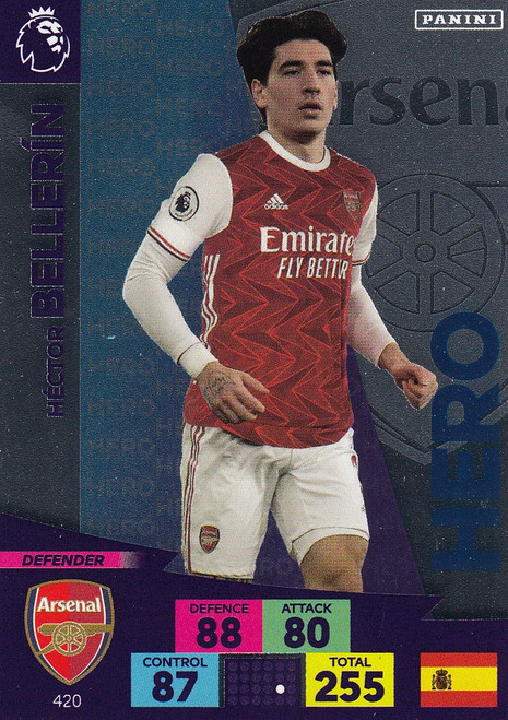 #420 Hector Bellerin (Arsenal) Adrenalyn XL Premier League 2020/21 HERO