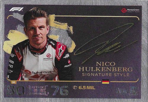 #096 Nico Hulkenberg (Haas) - SIGNATURE STYLE - Topps Turbo Attax 2024 India Edition (Formula 1/F1)