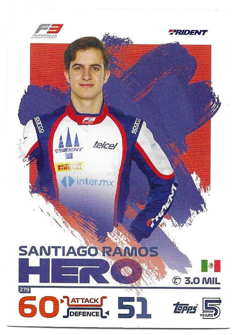 #279 Santiago Ramos (Trident) - Topps Turbo Attax 2024 India Edition (Formula 1/F1)