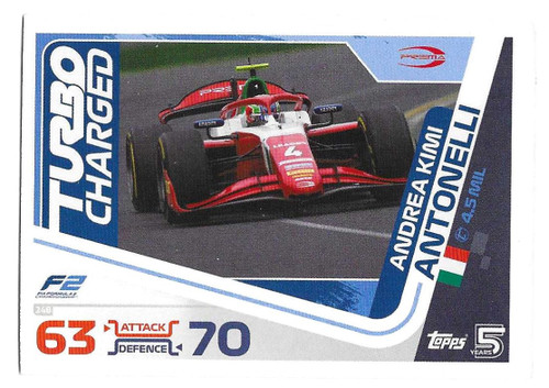 #248 Andrea Kimi Antonelli (Prema) - Topps Turbo Attax 2024 India Edition (Formula 1/F1)