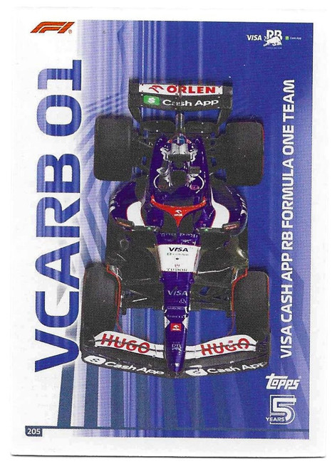 #205 - VCARB01 (Racing Bulls) - Topps Turbo Attax 2024 India Edition (Formula 1/F1)